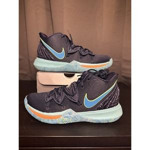 New-NIKE KYRIE 5 UFO MENS ATHLETIC SHOES BASKETBALL BLUE MID Sz 10.5 AO2918-400
